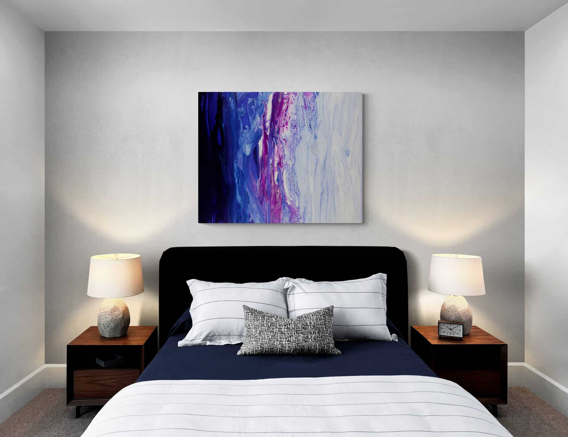 bedroom - interior ideas - wall art painting